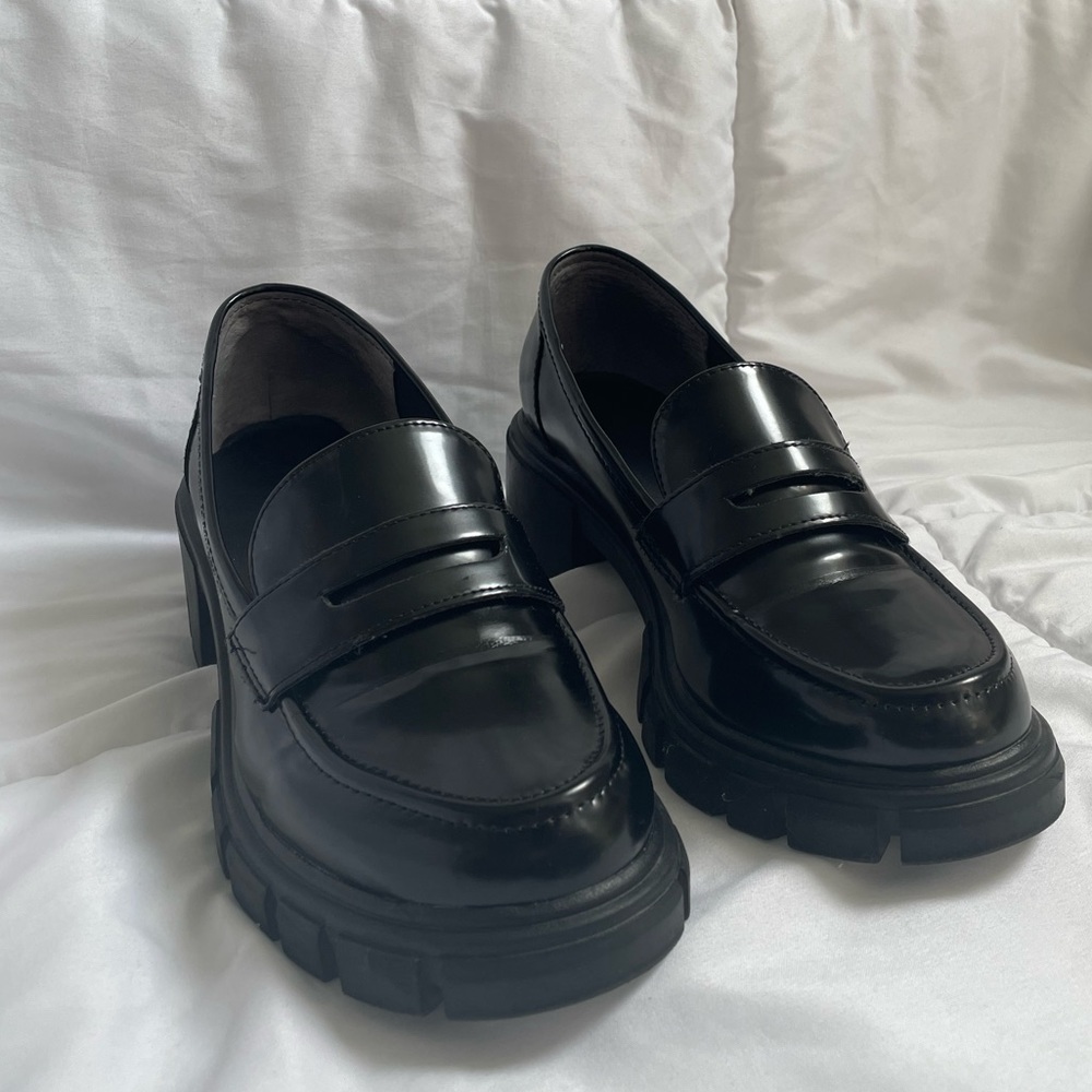 Black Loafers with 2” Heel